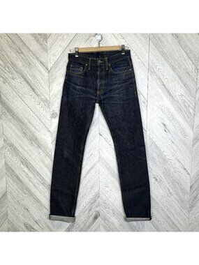 3sixteen ST-100X Selvedge Jeans Mens Size 28 Raw Denim Button Fly 35" Inseam USA